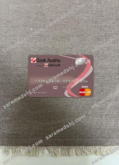 Austria Bank Austria master card photolook front